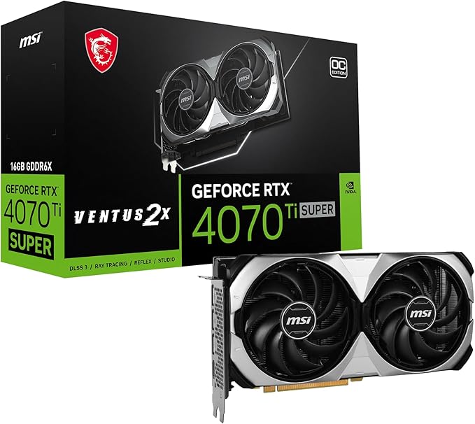 MSI GeForce RTX 4070 Ti SUPER 16G Ventus 2X OC