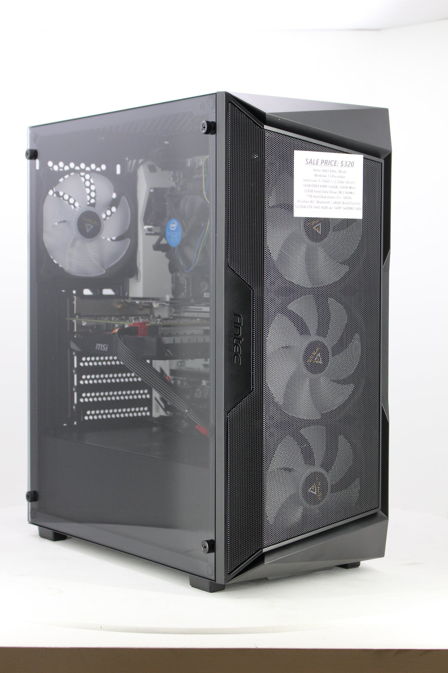 Antec AX61 Elite | i5-7500T | 16GB | 1660