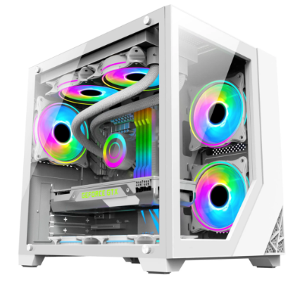 Lovingcool LC-170 2-view WHITE M-ATX PC Case