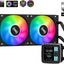 SAMA LD240 Black AIO CPU Cooler w/ 2.8" LCD