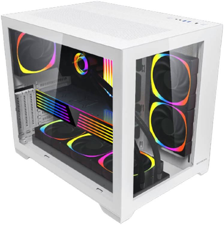 WJCoolman Robin 2-view WHITE ATX PC case