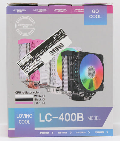 Lovingcool LC-400B BLACK 120mm 4pipe Cooler