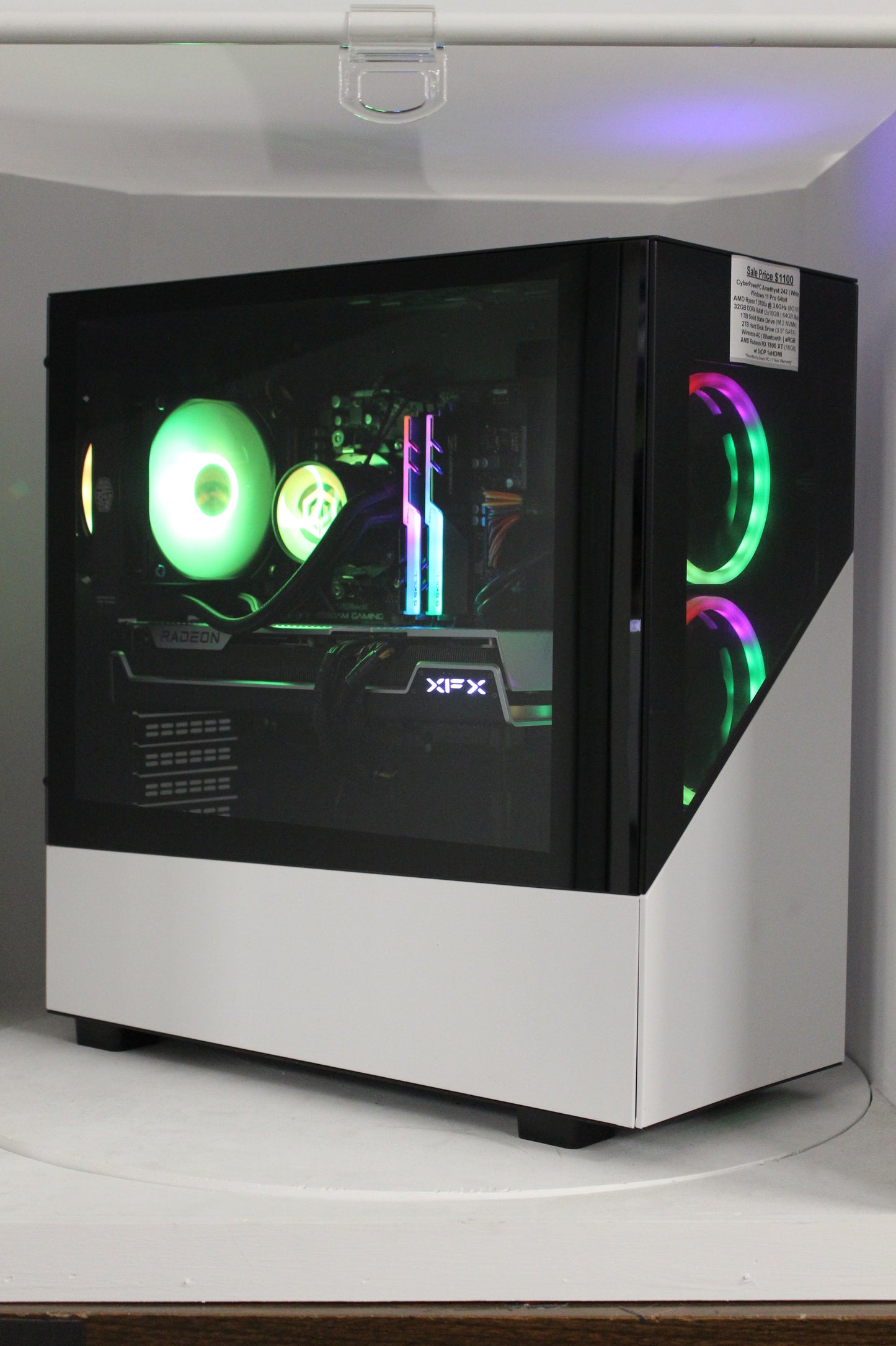 CyberPowerPC Amethyst 242 | R7 | 32GB | 7800 XT