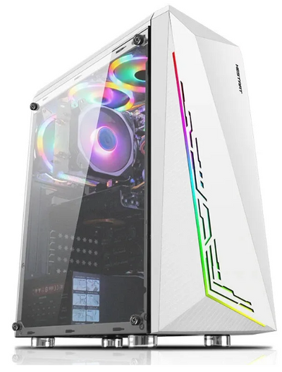 Hestart Overwatch WHITE M-ATX Mesh PC Case