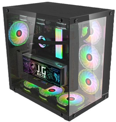 WJCoolman Robin 2-view BLACK ATX PC case